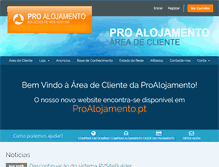 Tablet Screenshot of proalojamento.com